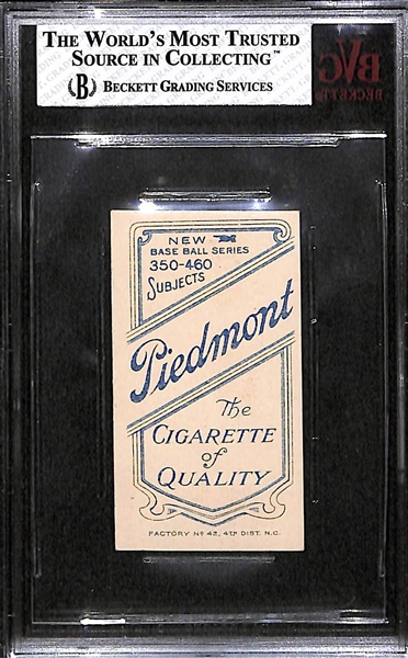 1909-11 T206 Christy Mathewson - Pitching Dark Cap - Piedmont Back - BVG 6 - Factory 42 - HOF